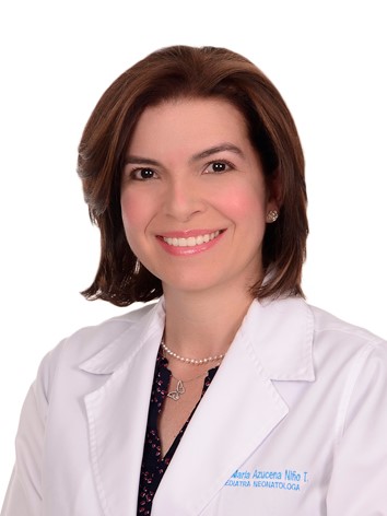 Profesora María Azucena Niño Tovar. Médica. Especialista en Pediatría. Especialista en Neonatología. Magíster en Bioética.
