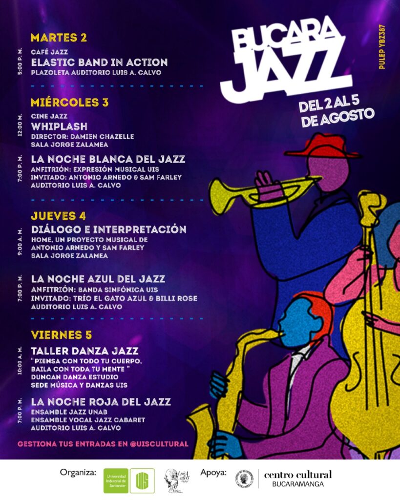 Programación del 2 al 5 del primer festival de jazz ‘Bucarajazz'