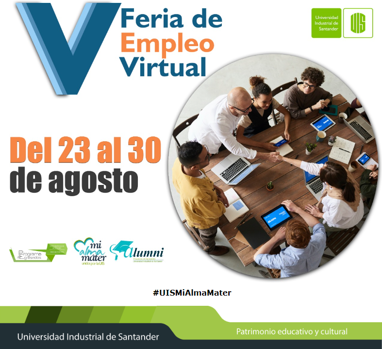 Imagen oficial de la quinta edición de la Feria Virtual de Empleos UIS