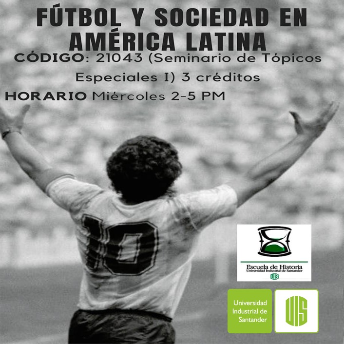 Imagen del afiche o banner que anuncia el curso de Fútbol y sociedad en América Latina