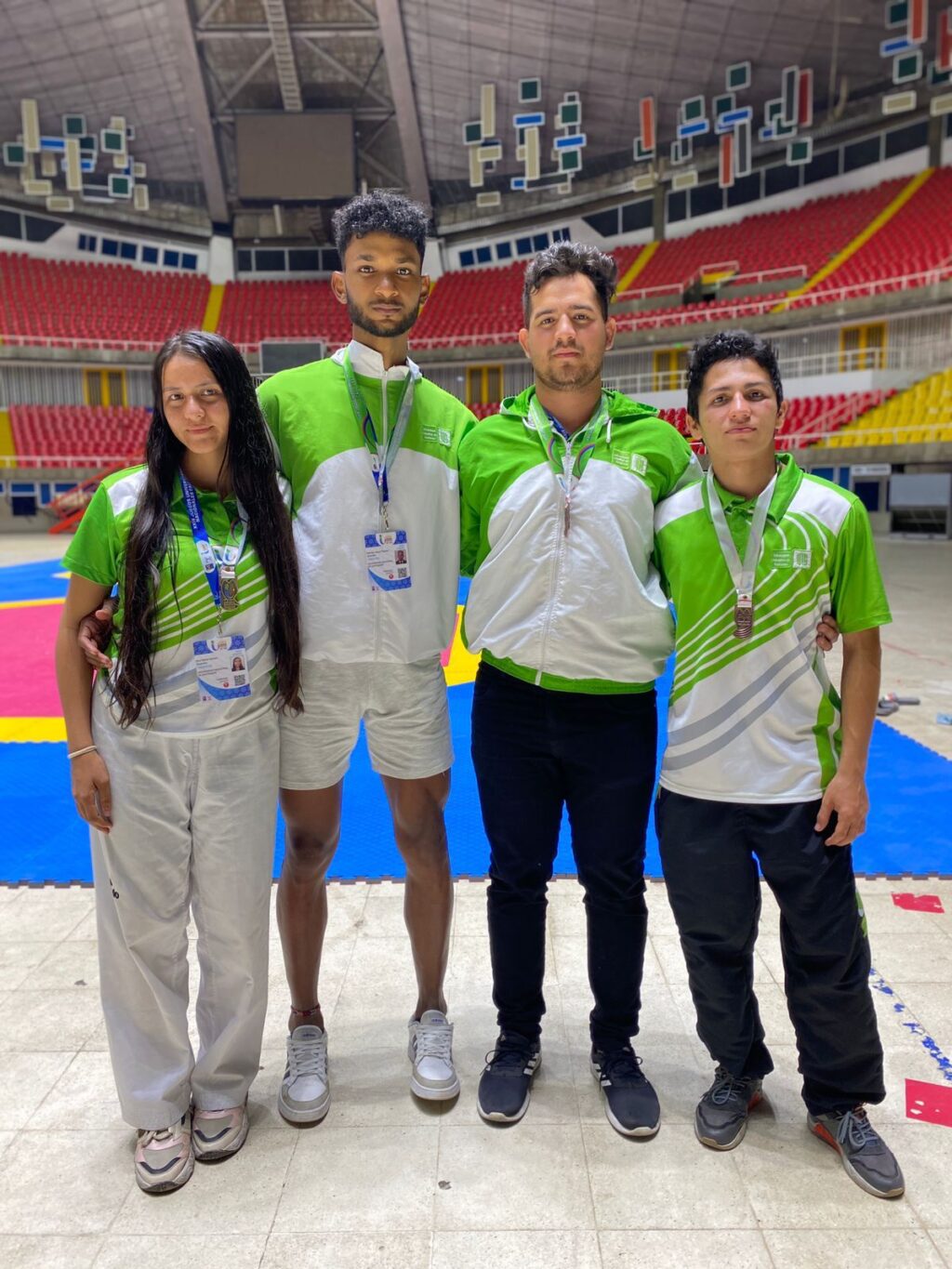 Estudiantes UIS de la disciplina de Taekwondo en los Juegos Nacionales Universitarios Ascun 2022. 