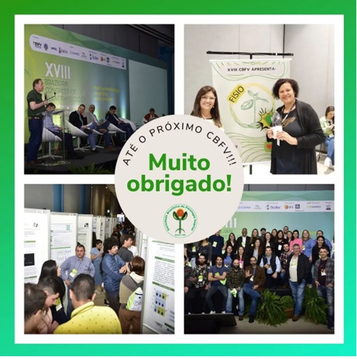 Imagen del XVIII Congreso Brasilero de Fisiología Vegetal y I Congreso Ibero-Latinoamericano de Biología Vegetal, eventos académicos organizados por la Sociedad Brasilera de Fisiología Vegetal.