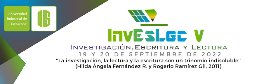 Afiche del InvEsLec V que invita a la actividad el 19 y 20 de septiembre de 2022.