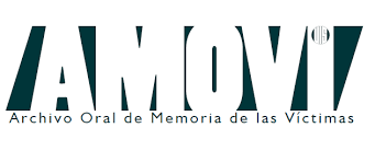 Logo de AMOVI-UIS, Archivo Oral de la Memoria de las Víctimas.