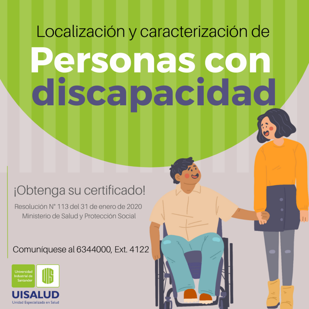 Pieza gráfica localización y caracterización de personas con discapacidad