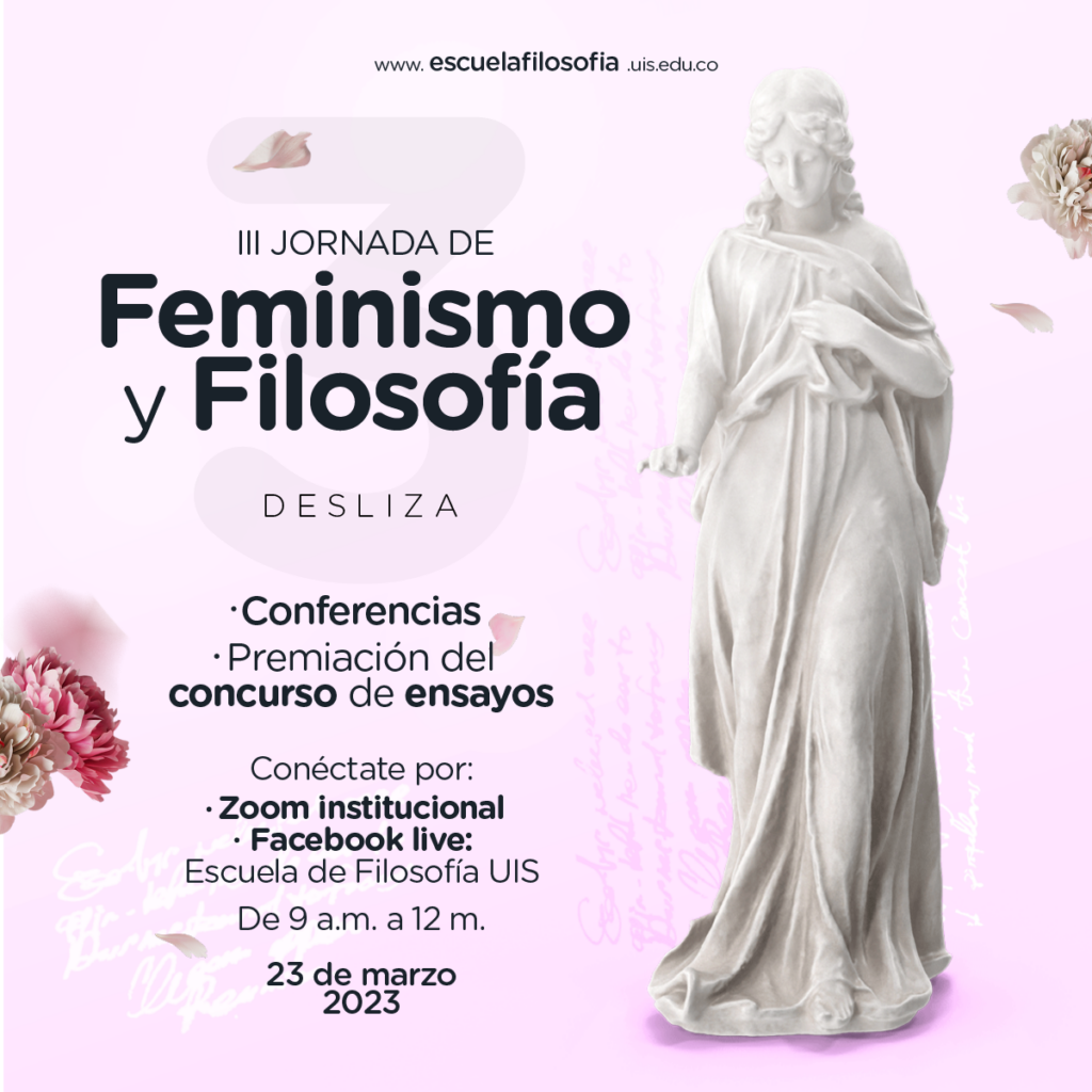 Imagen oficial de la III Jornada de Feminismo y Filosofía.