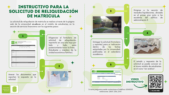 Información importante-Instructivo sobre el proceso de reliquidación de la matrícula.