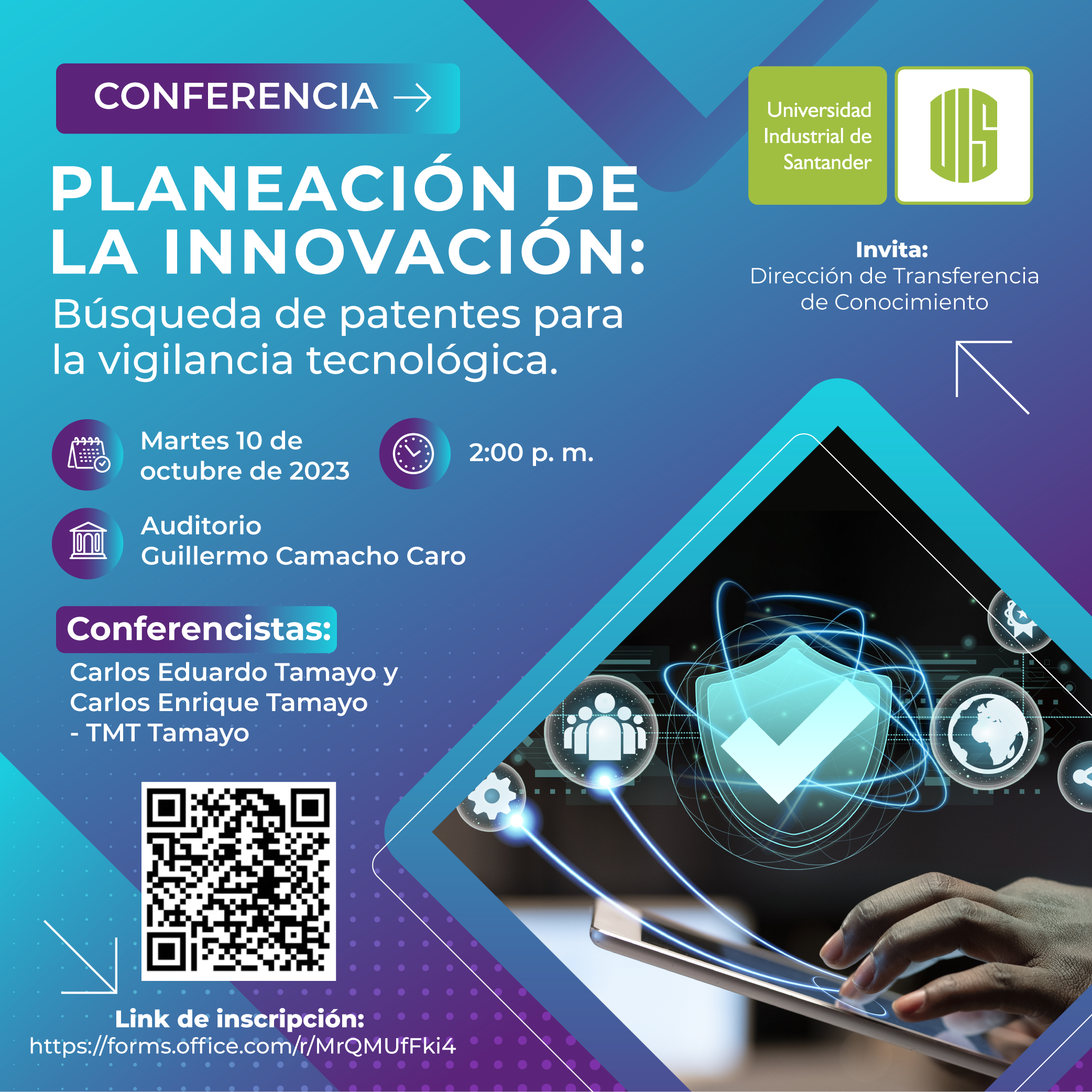 Conferencia Planeación de la innovación: Búsqueda de patentes para la vigilancia tecnológica