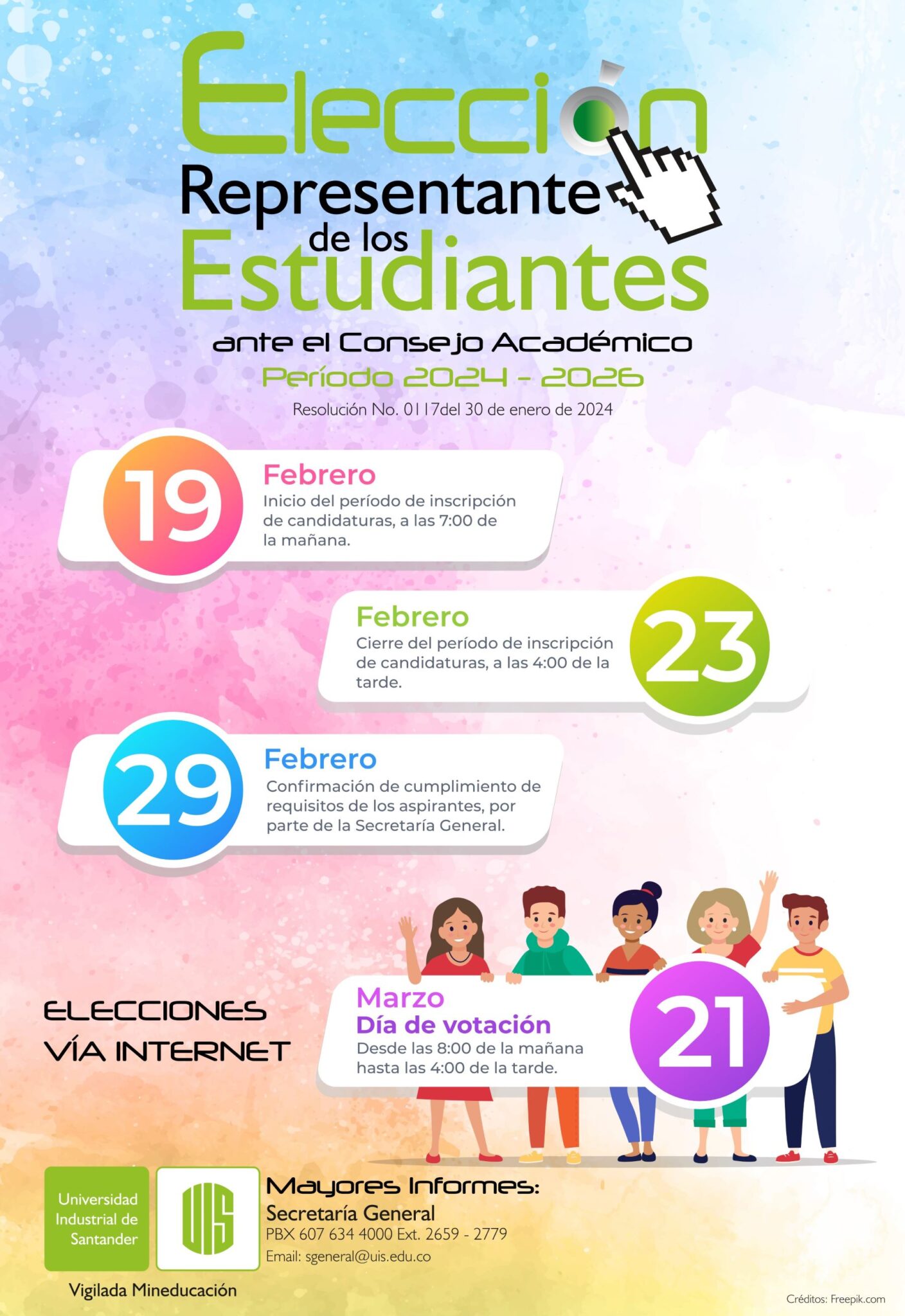 Elección del Representante de los Estudiantes ante el Consejo Académico ...