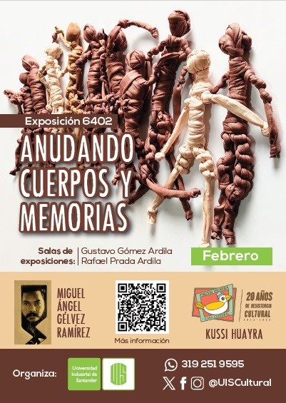Afiche de la exposición Anudando cuerpos y memorias 