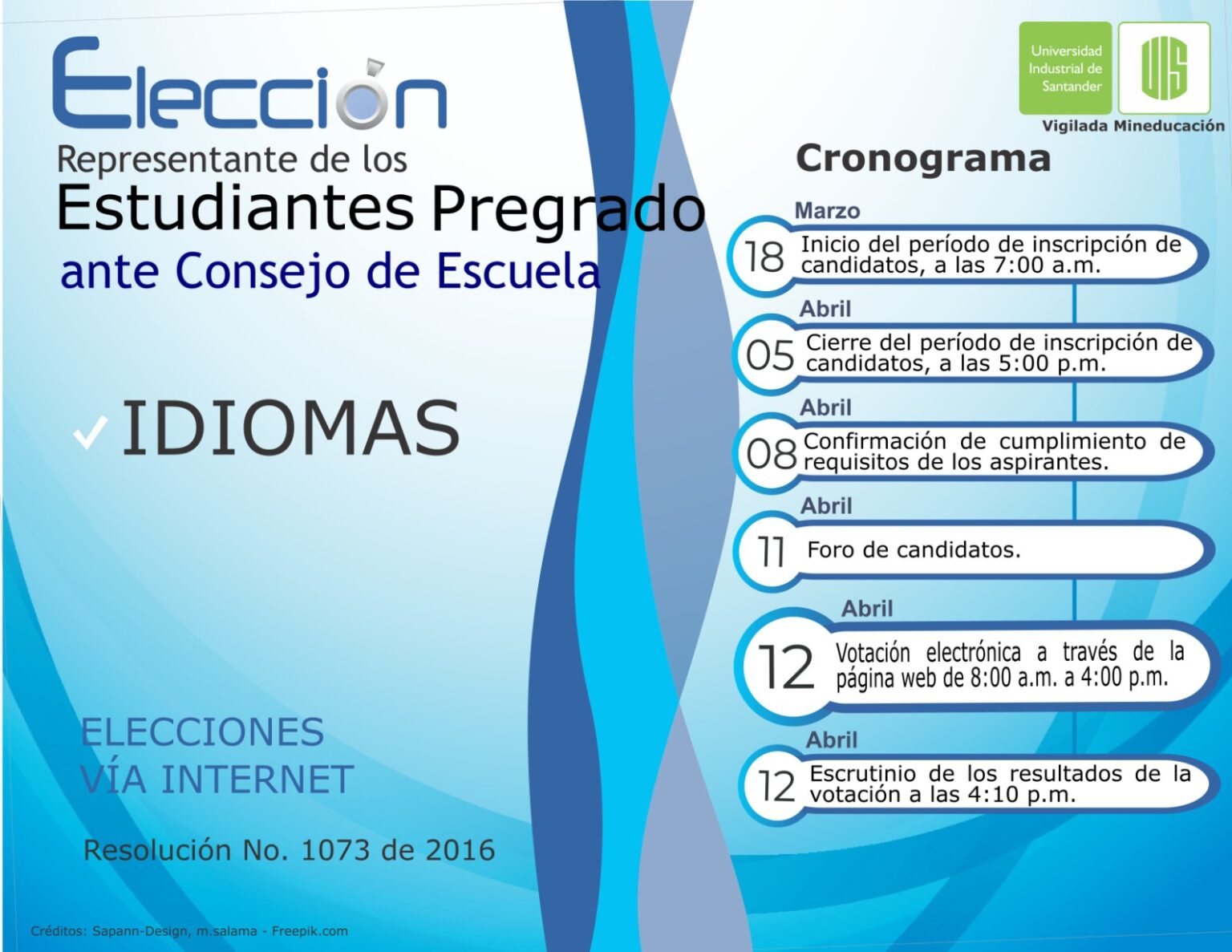 Inscripción Al Proceso De Elección Del Representante De Los Estudiantes ...