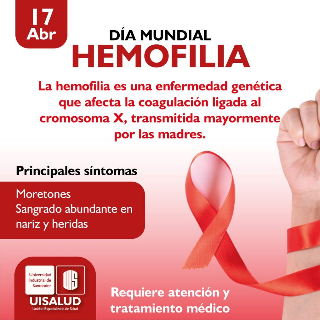 Pieza gráfica del Día Internacional de la Hemofilia