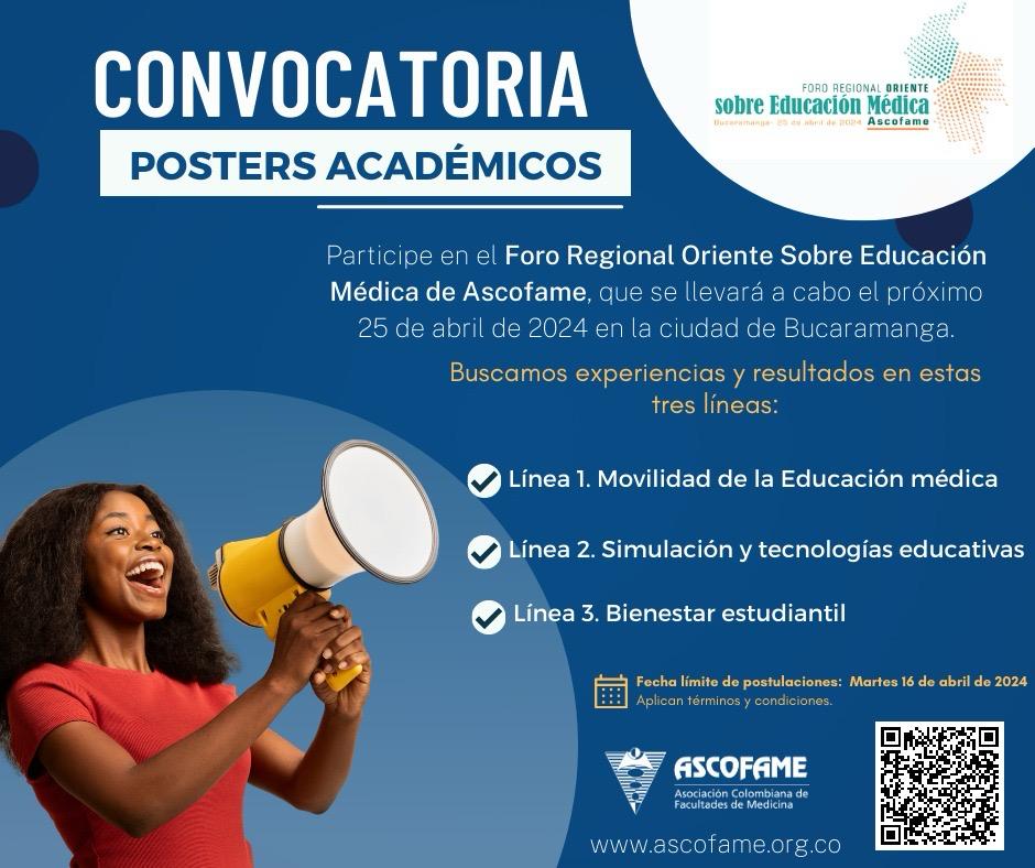 Imagen promocional de la convocatoria a los pósteres académicos