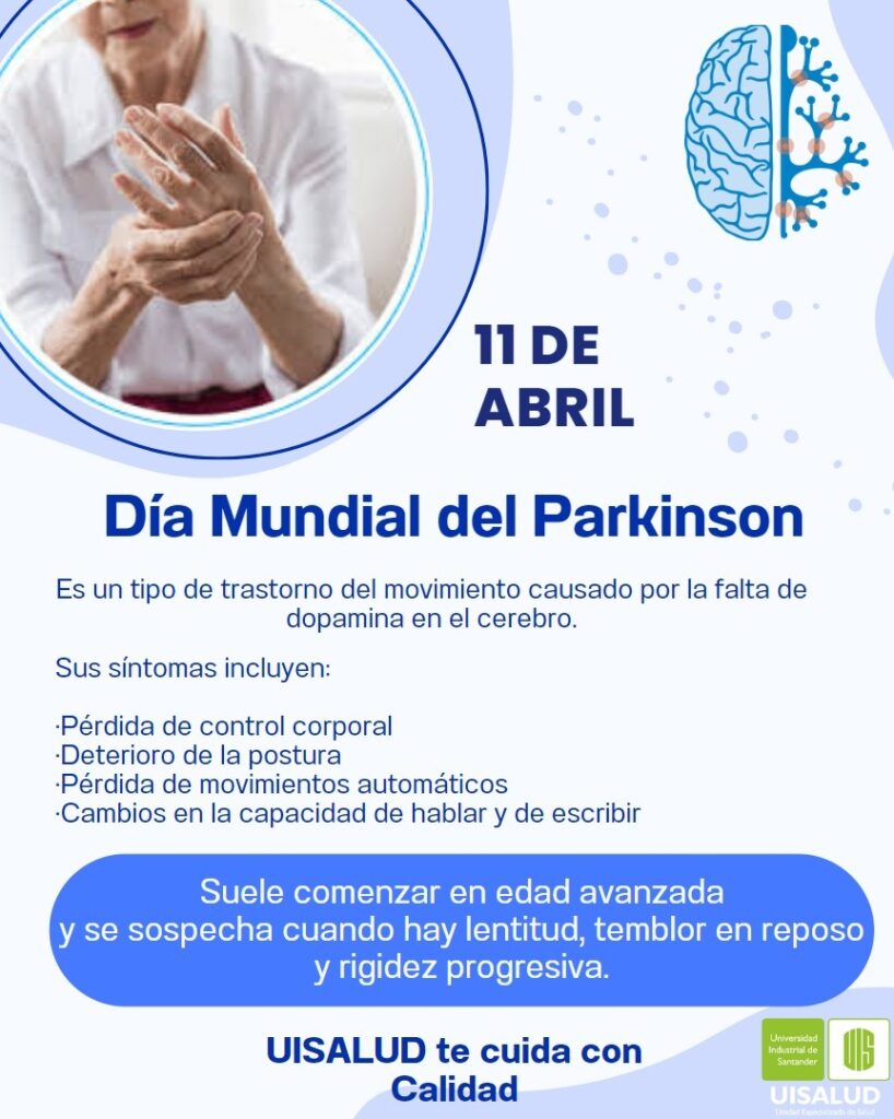 Pieza gráfica de la conmemoración del Día Mundial del Parkinson