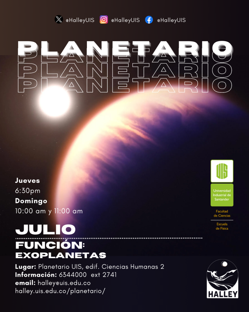 Imagen publicitaria del evento del planetario