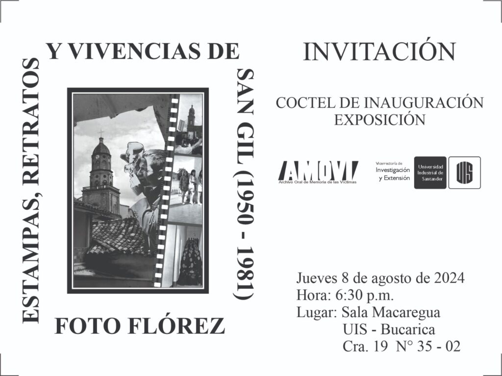 Facsímil de la invitación a la inauguración de la exposición. 