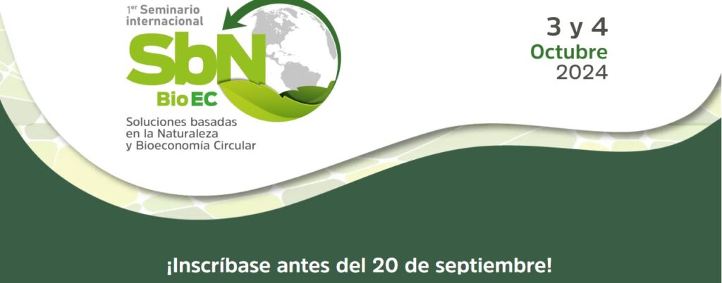 Baner informativo del inscripciones para el Seminario Internacional de SbN