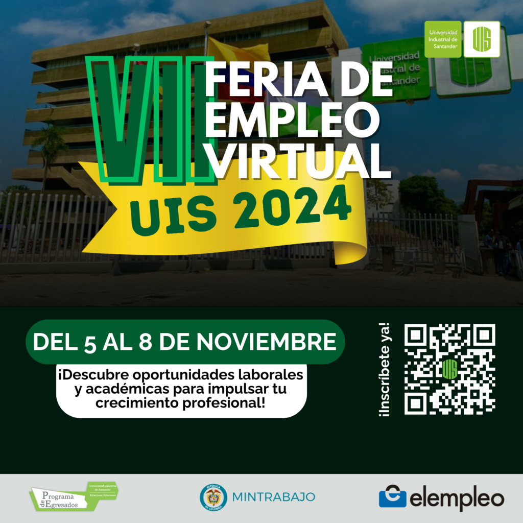 Pieza gráfica de la VII Feria Virtual de Empleo UIS