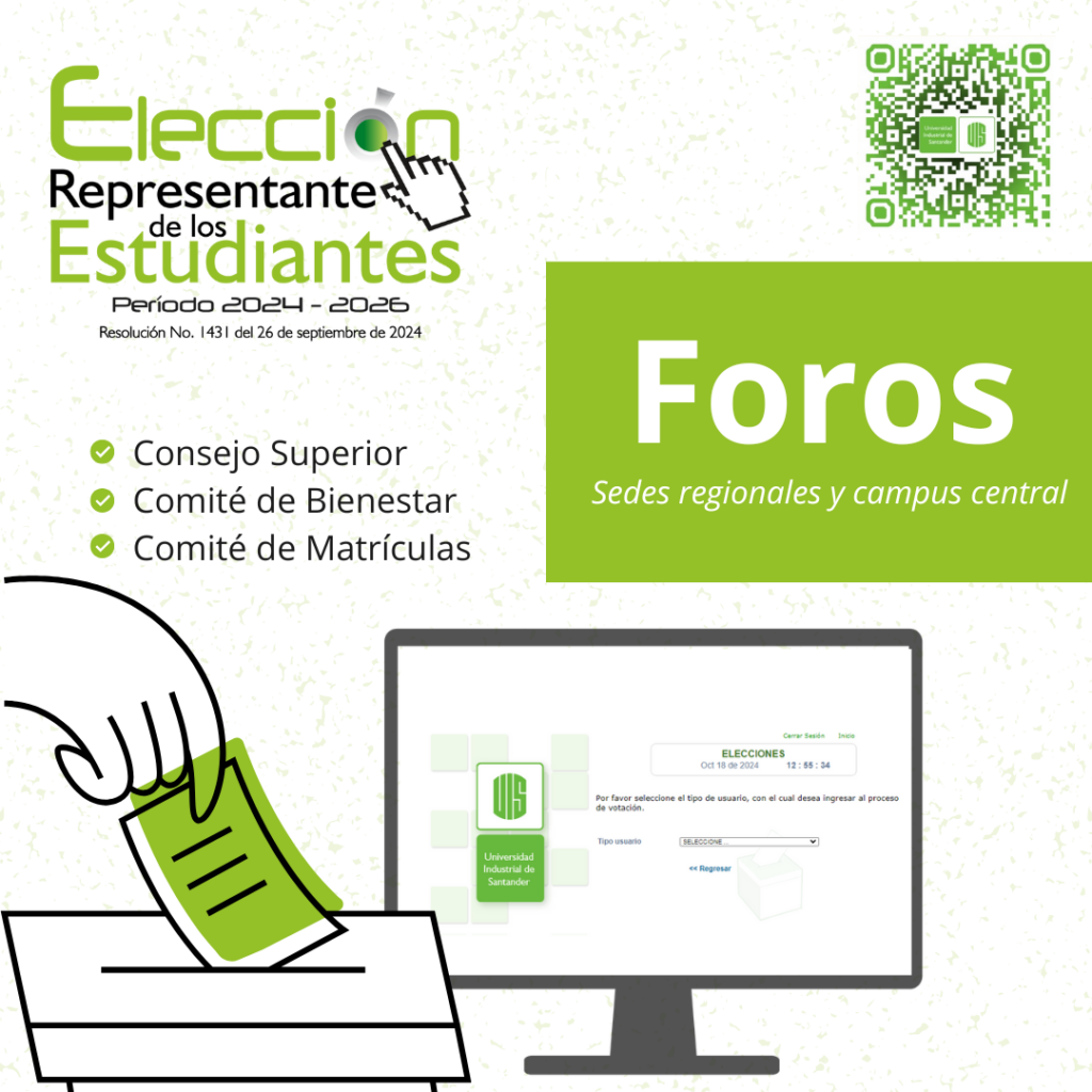 Participe en los foros de candidatos del proceso de elección de representaciones estudiantiles