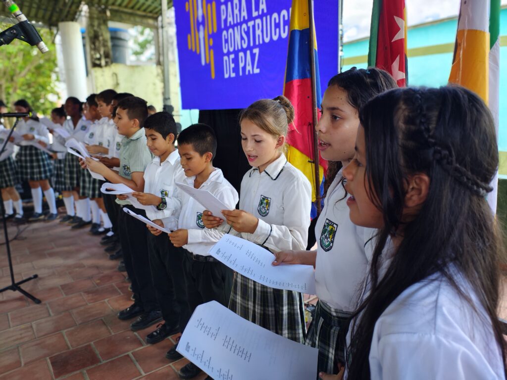 Aspecto del cierre de la Zona 7 del Programa Presidencial Sonidos para la Construcción de la Paz