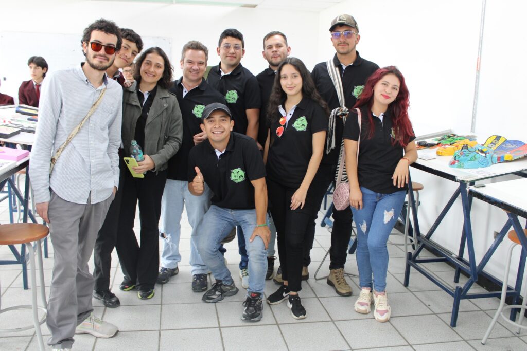 Imagen de estudiantes del programa Zootecnia liderando las Olimpiadas UIS.