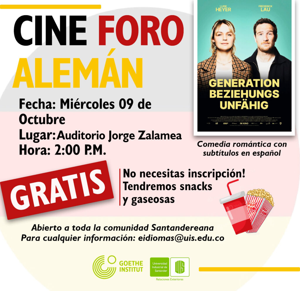 Pieza gráfica  de Cine Foro Alemán en la UIS