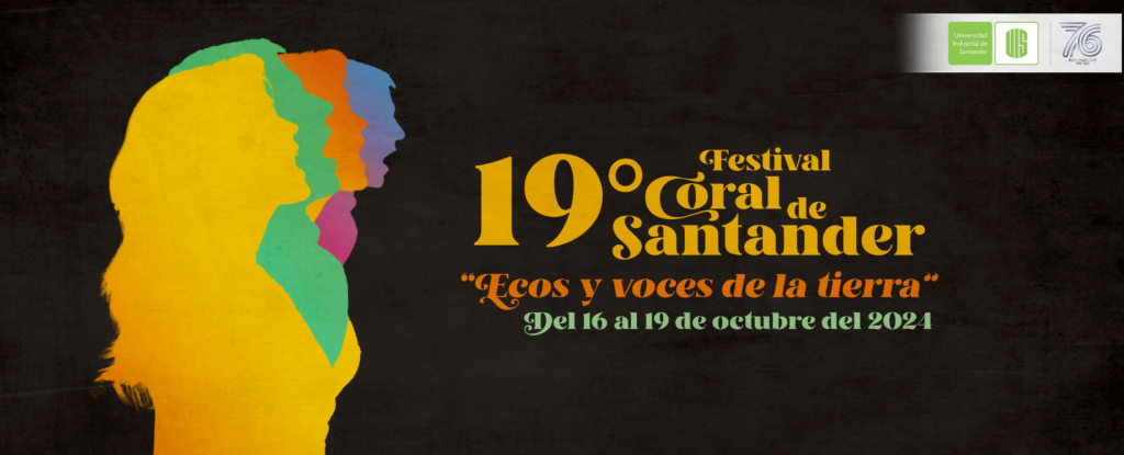 Pieza gráfica del 19° Festival Coral de Santander “Ecos y voces de la tierra”