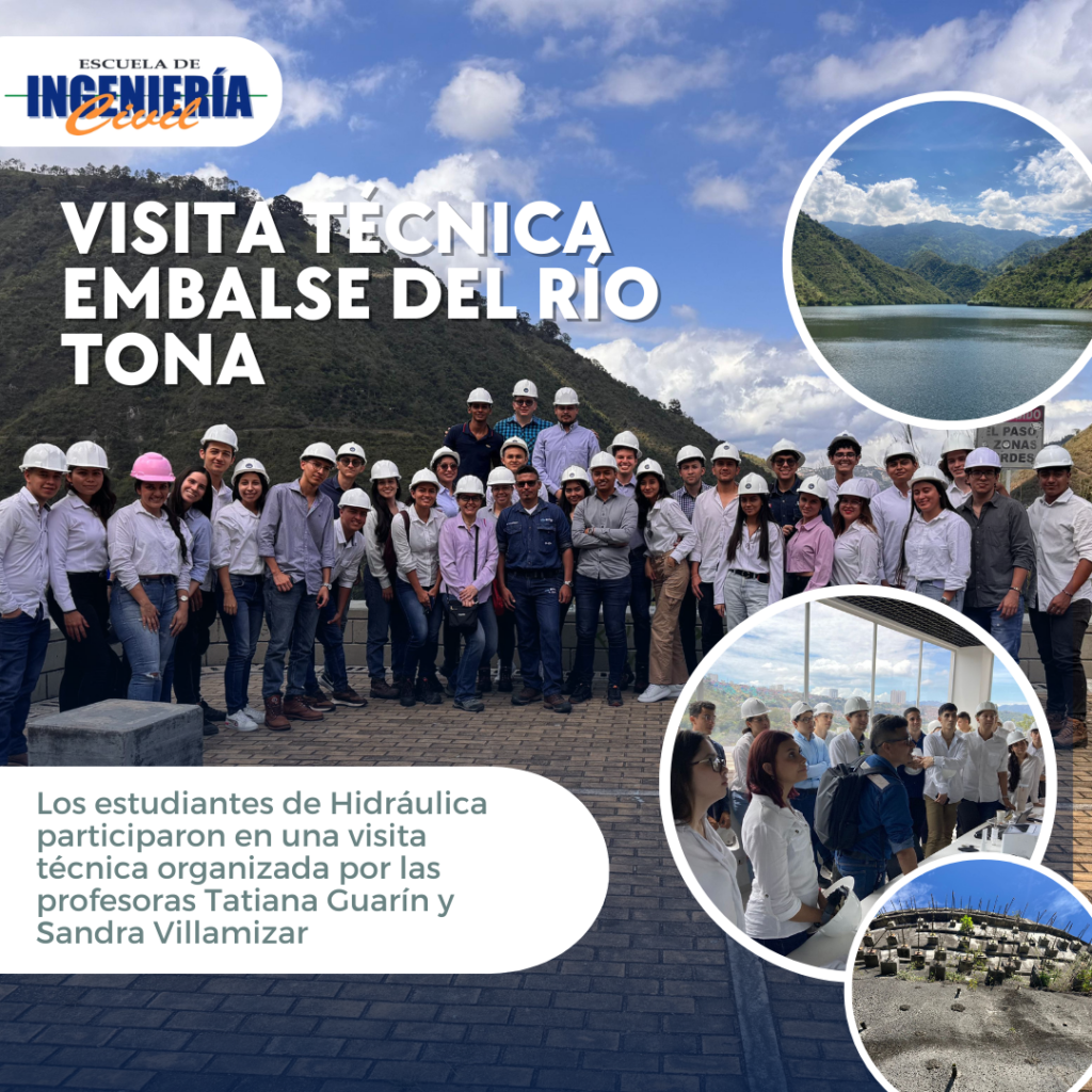 Estudiantes del programa de Ingeniería Civil de la asignatura Hidráulica visitaron las instalaciones del Embalse del río Tona del amb, situado en el curso del río Tona.