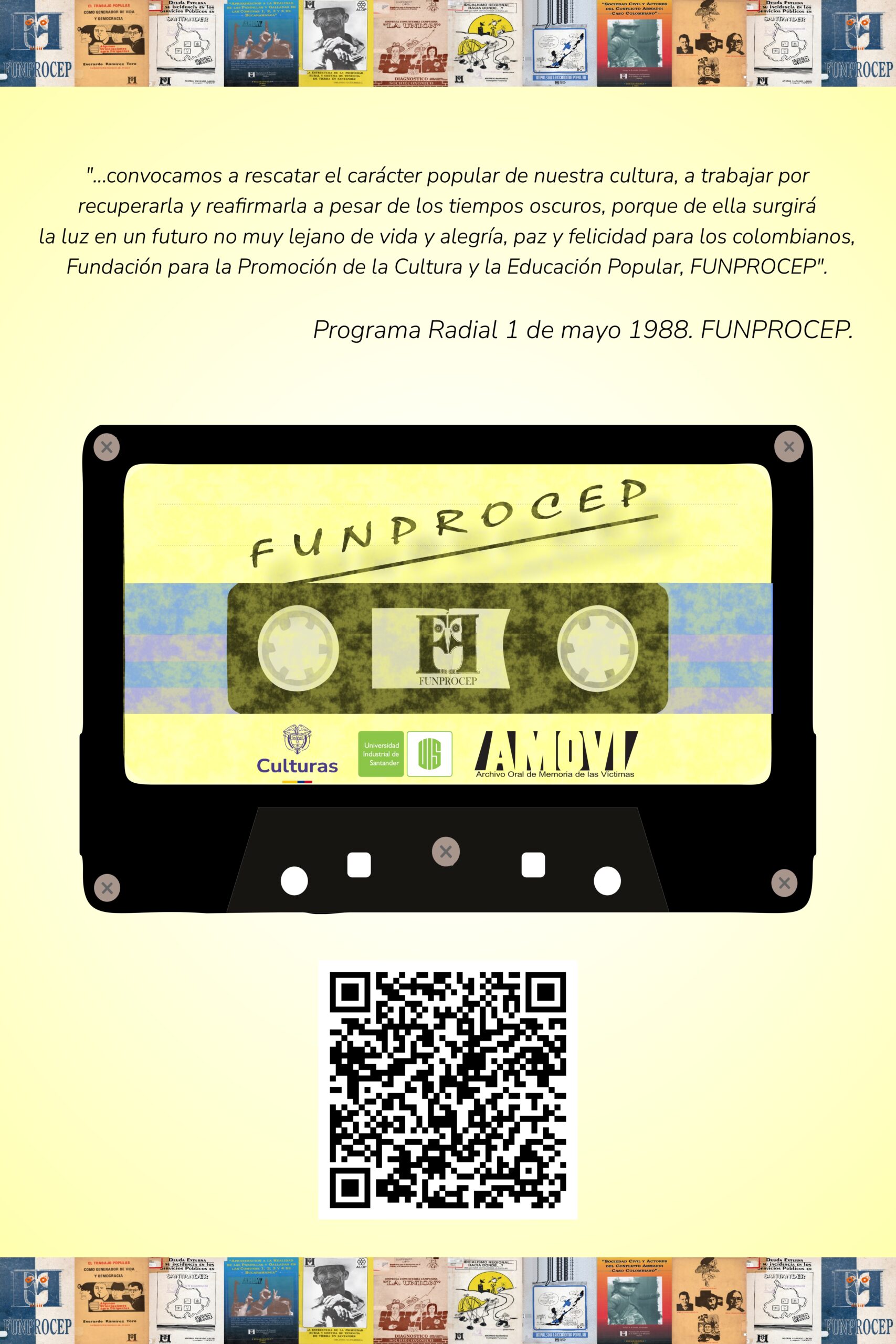 Pieza gráfica de la Fundación para la promoción de la Cultura y la Educación Popular