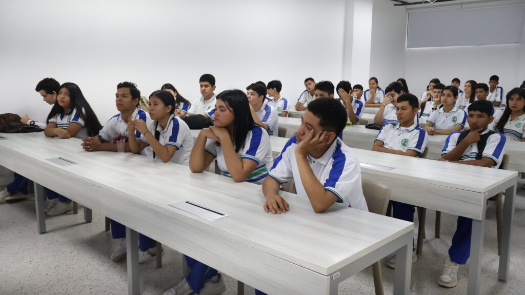 Estudiantes del colegio José Prudencia Padilla.