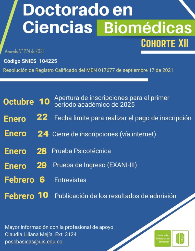 Pieza gráfica del doctorado Ciencias Biomédica