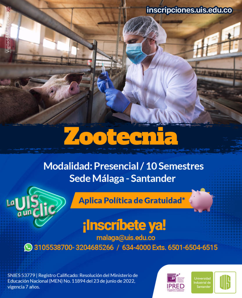 Pieza gráfica promocional de Zootecnia.