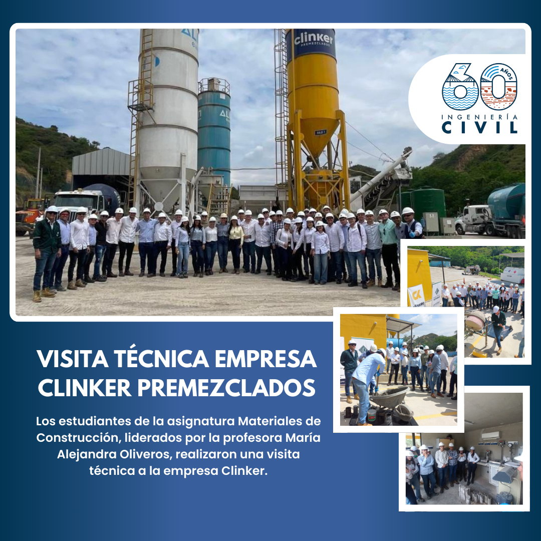 Pieza gráfica de visita técnica de ingenieria Civil