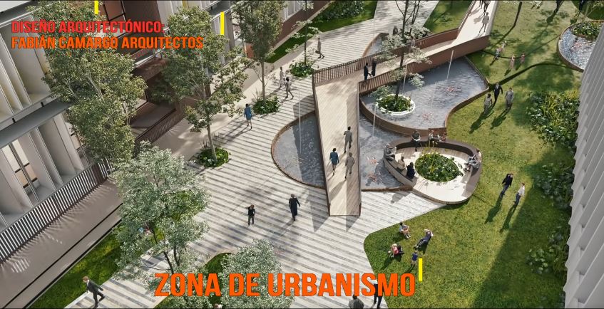 Image showing the rendering of the urban planning area.