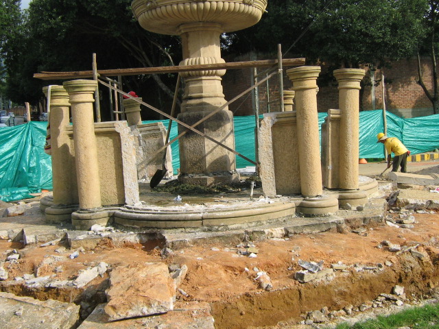 Detalle de la instalación de la Fuente.