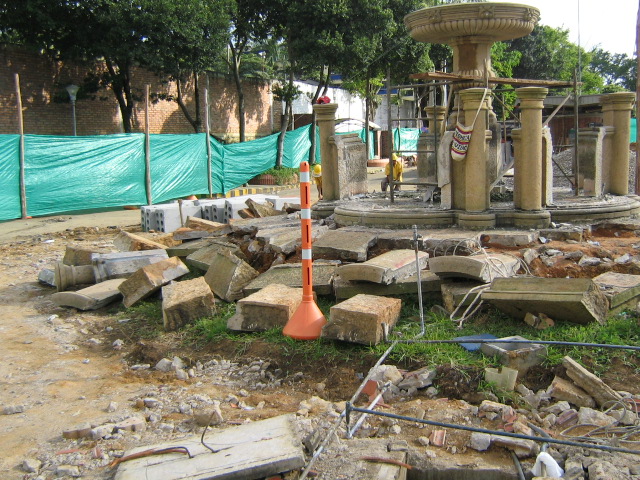 Detalles de la construcción e instalación de la Fuente en su lugar actual.