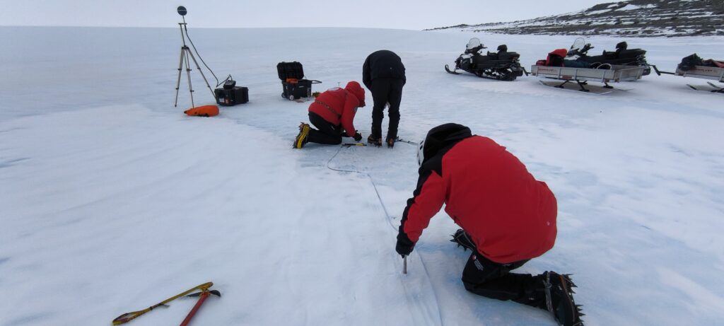 Imagen que muestra el trabajo hecho en la Antártica