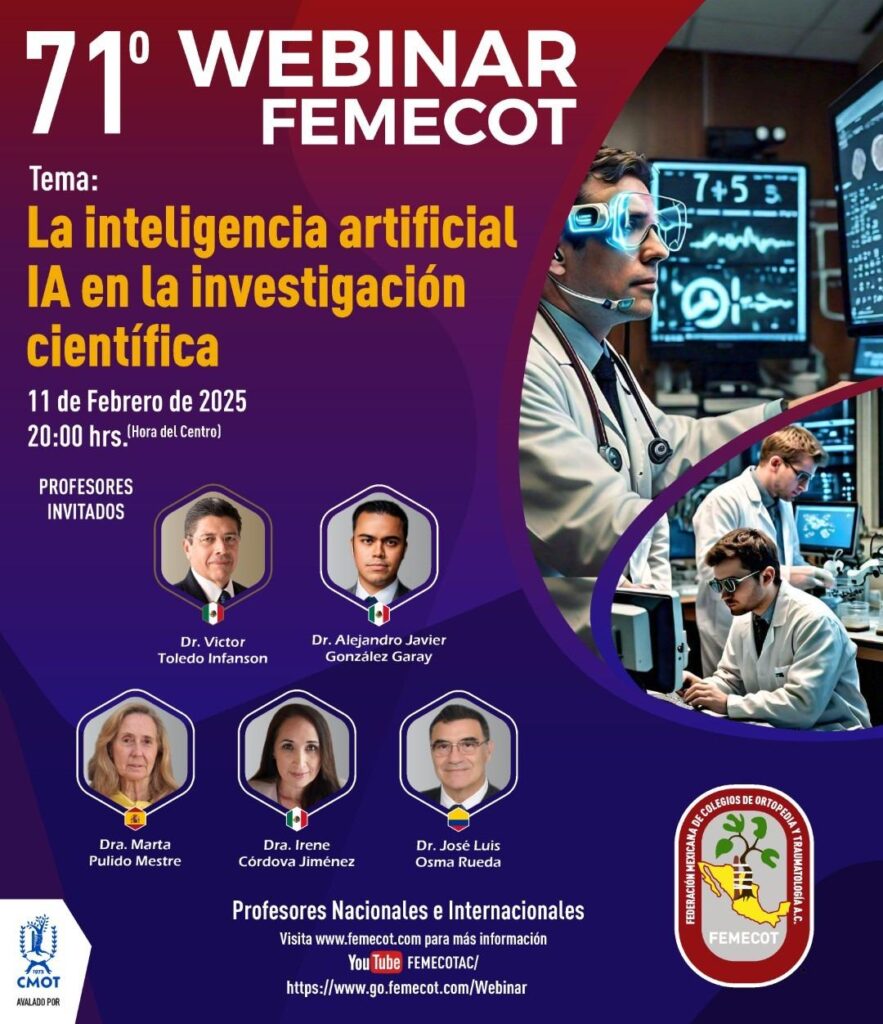 71º Webinar: La inteligencia artificial (AI) en la investigación científica