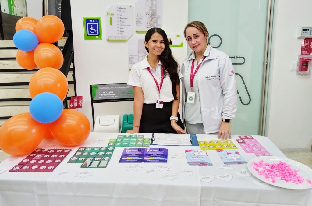 Equipo de la Fundación Cardiovascular de Colombia que apoyó la conmemoración del Día Mundial contra el Cáncer en UISALUD.