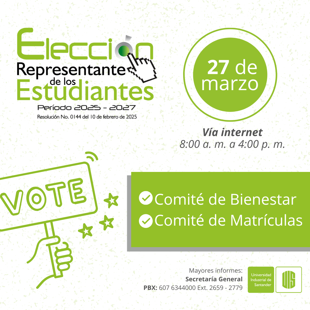 Poster elecciones estudiantiles