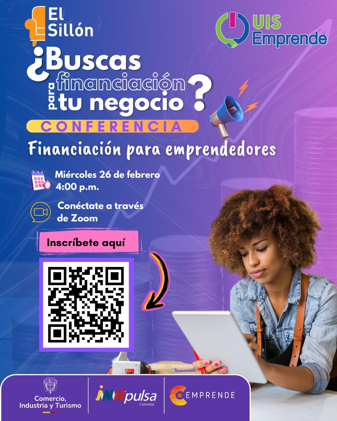 Evento sobre financiación para emprendedores de UIS Emprende