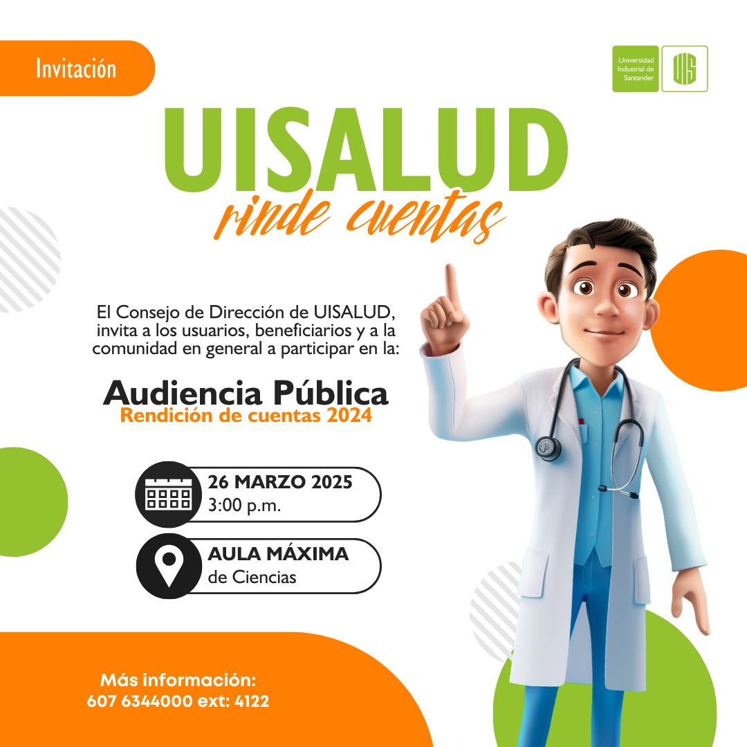 UISALUD rendirá cuentas el próximo 26 de marzo de 2025