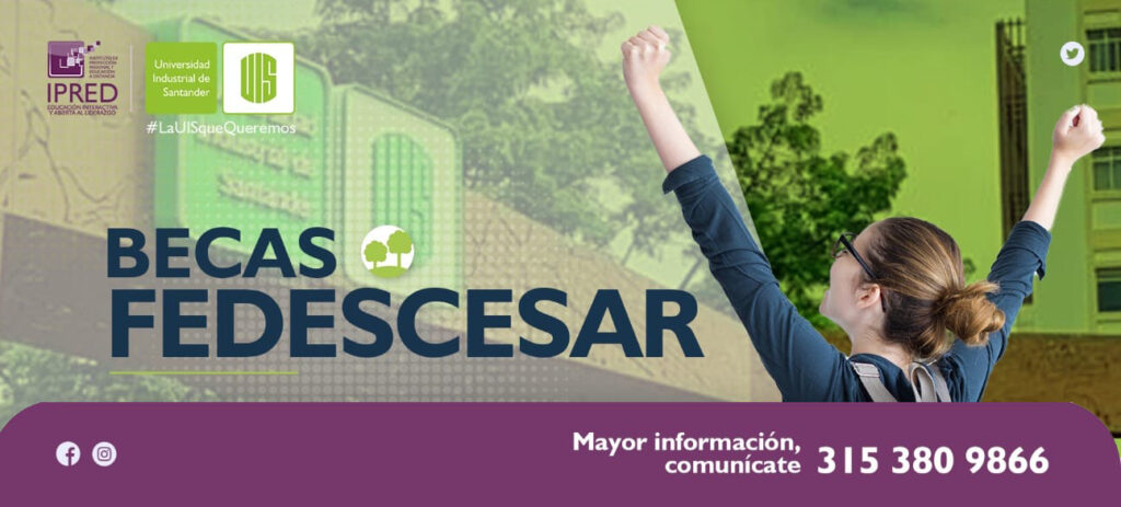 Línea Gráfica becas FEDECESAR del IPRED 2025. 