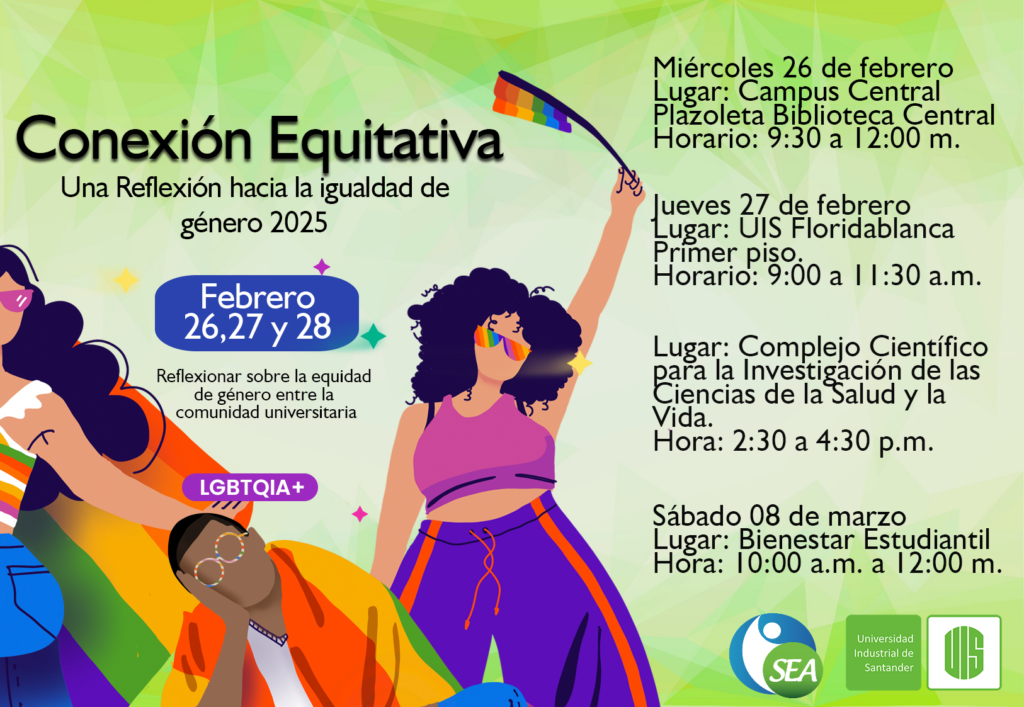 Línea gráfica evento Conexión Equitativa para la igualdad de género 2025. 