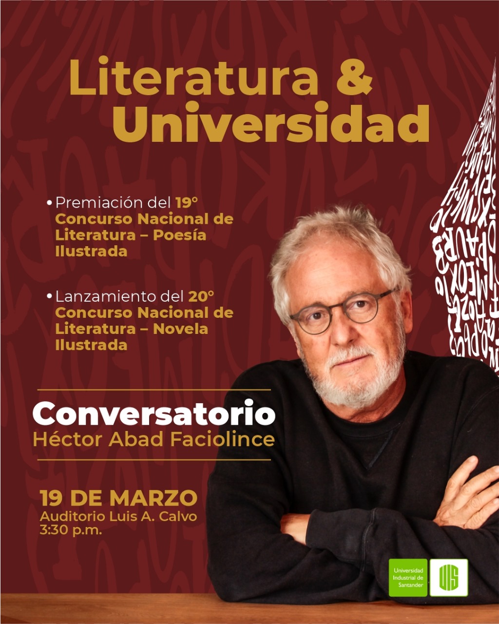 Flyer encuentro Literatura y Universidad