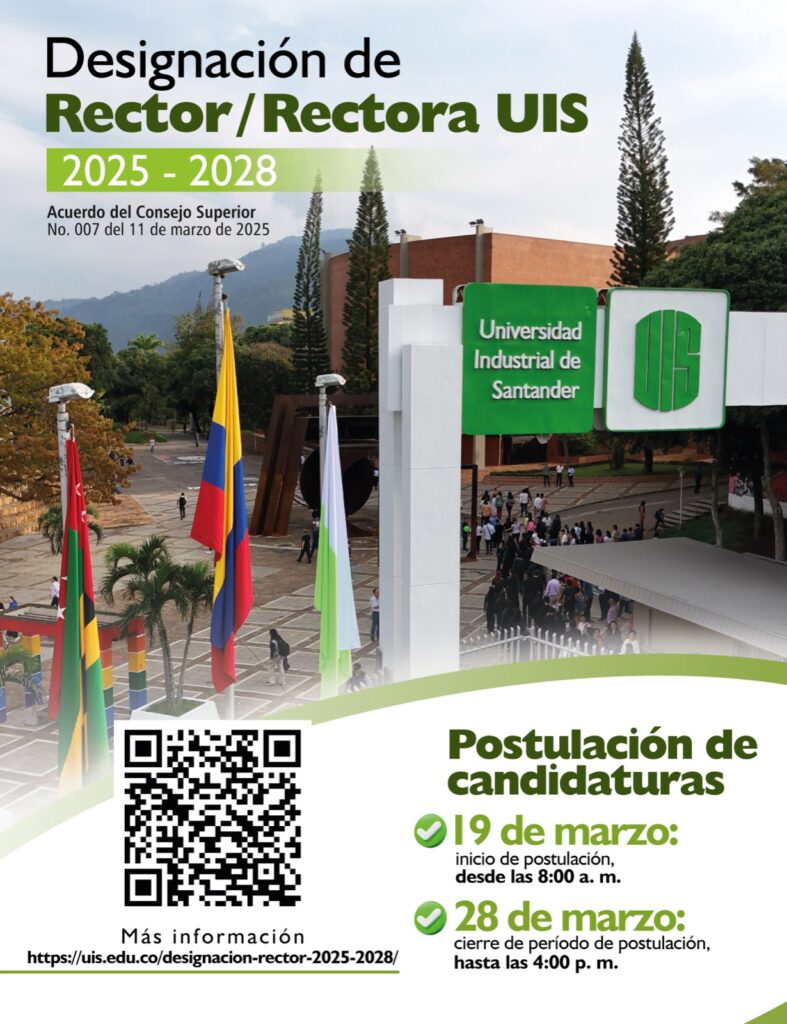 Pieza gráfica proceso Designación de Rector/Rectora UIS