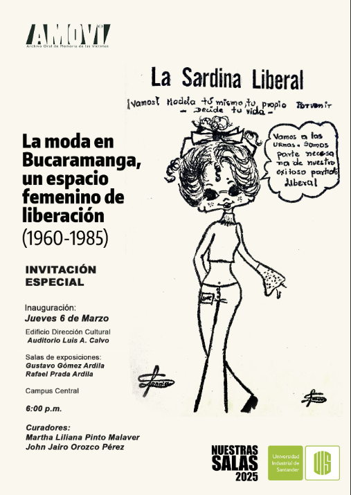 Línea gráfica de la tercera exposición de Nuestras Salas de la Dirección Cultural de la UIS 2025.