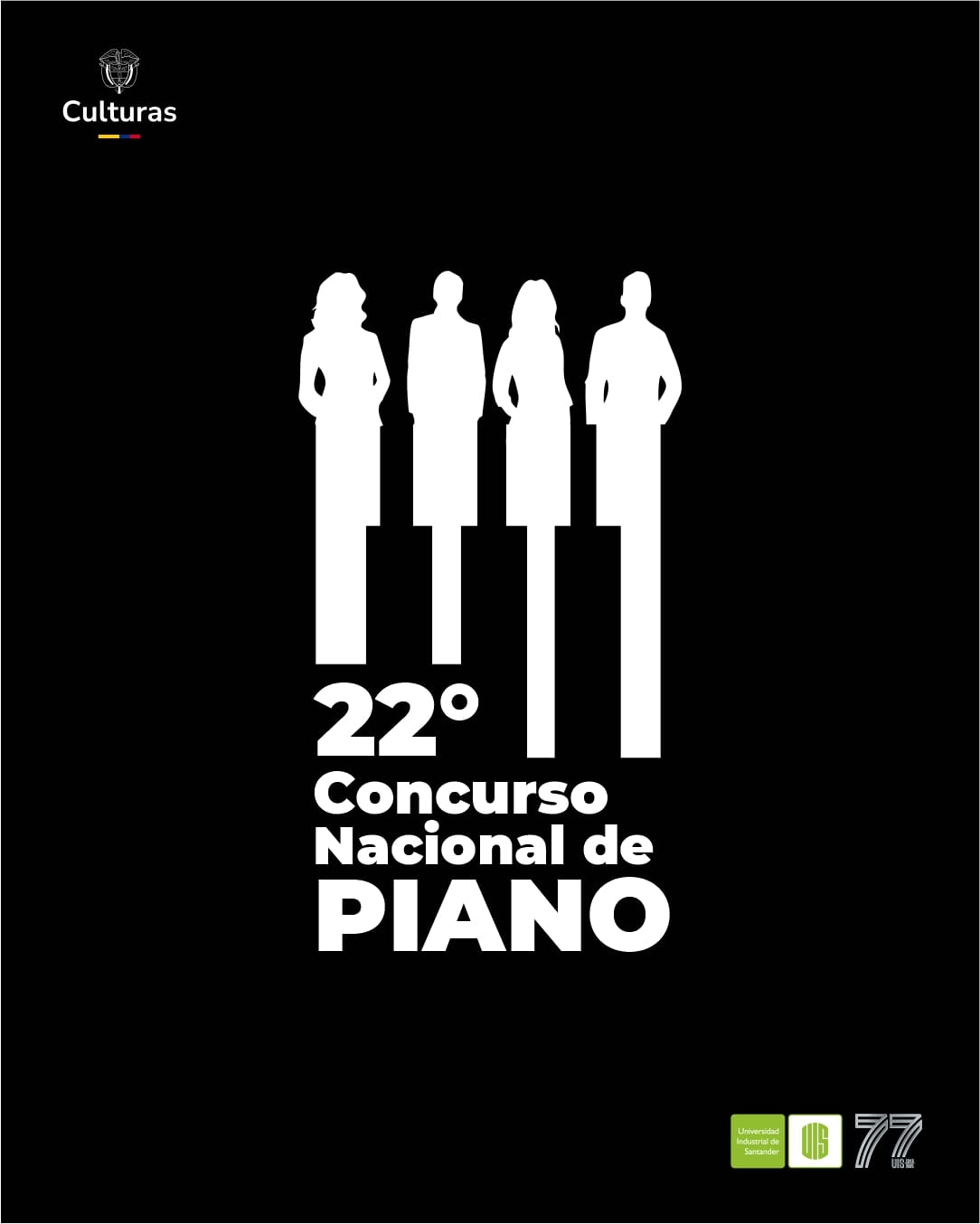 Pieza gráfica del Concurso Nacional de Piano UIS