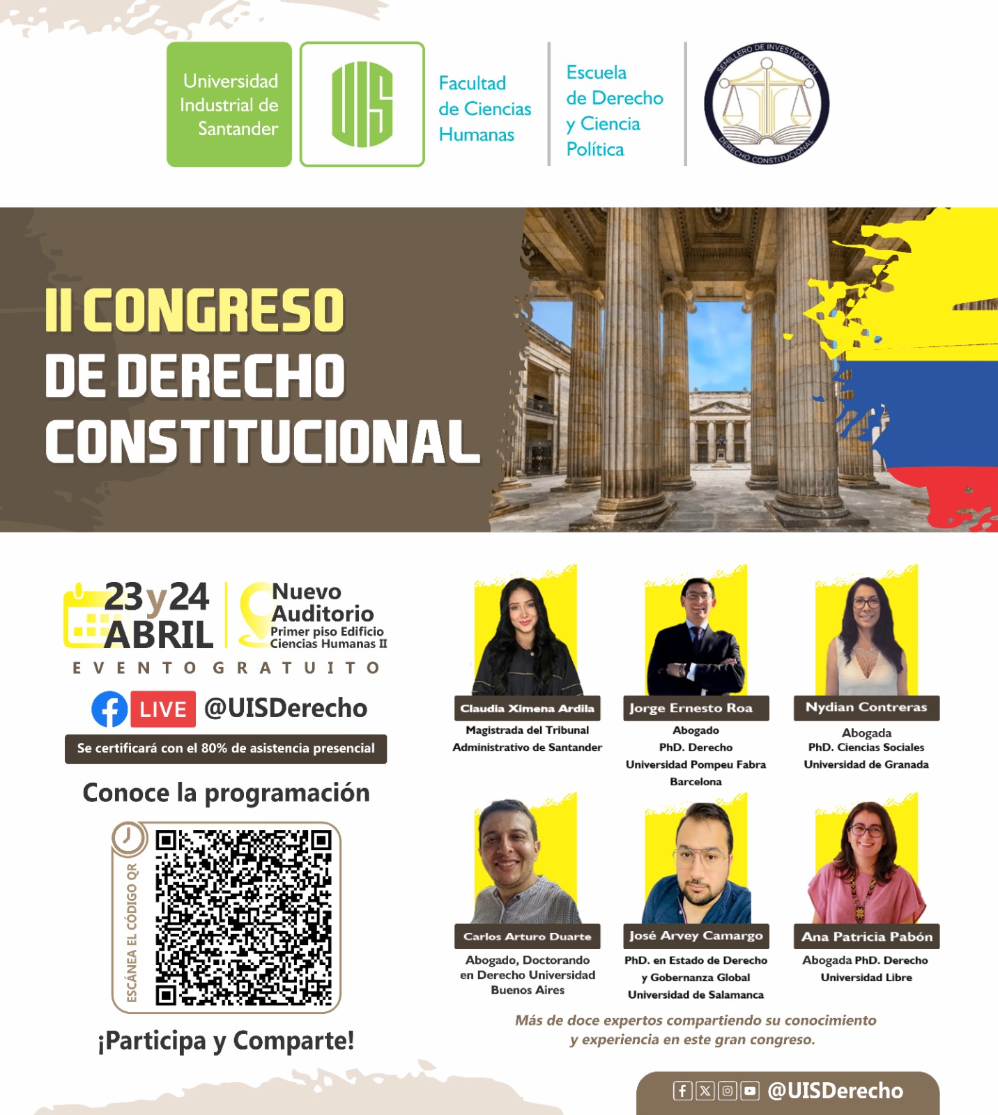 Línea gráfica II Congreso de Derecho Constitucional 2025