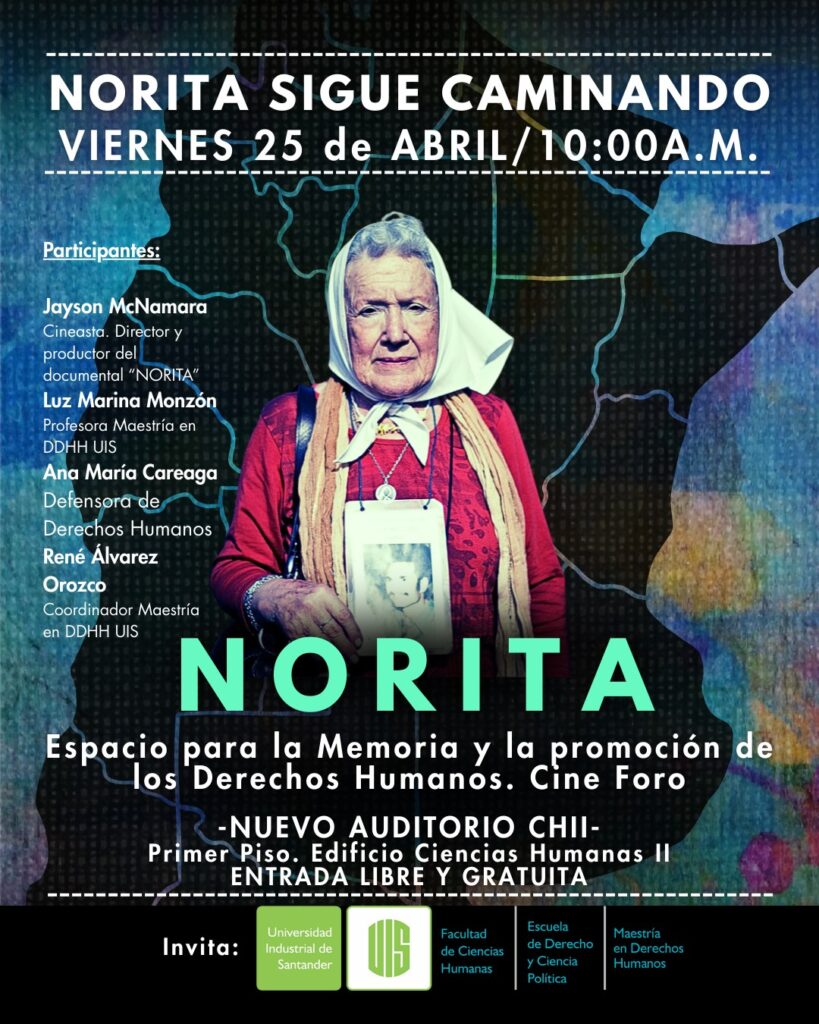 Línea gráfica del cine foro Norita UIS 2025